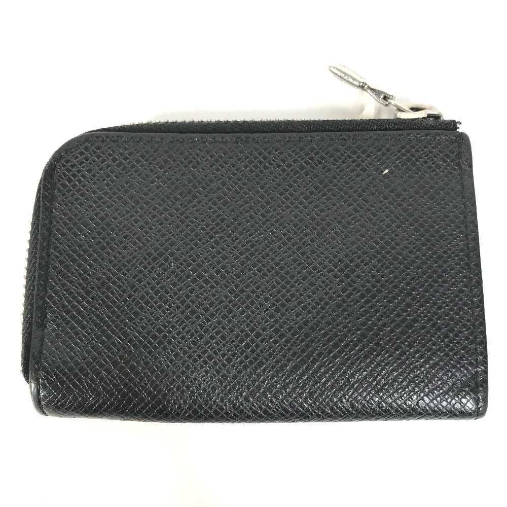 LOUIS VUITTON Coin case M63375 Taiga Leather blac… - image 7