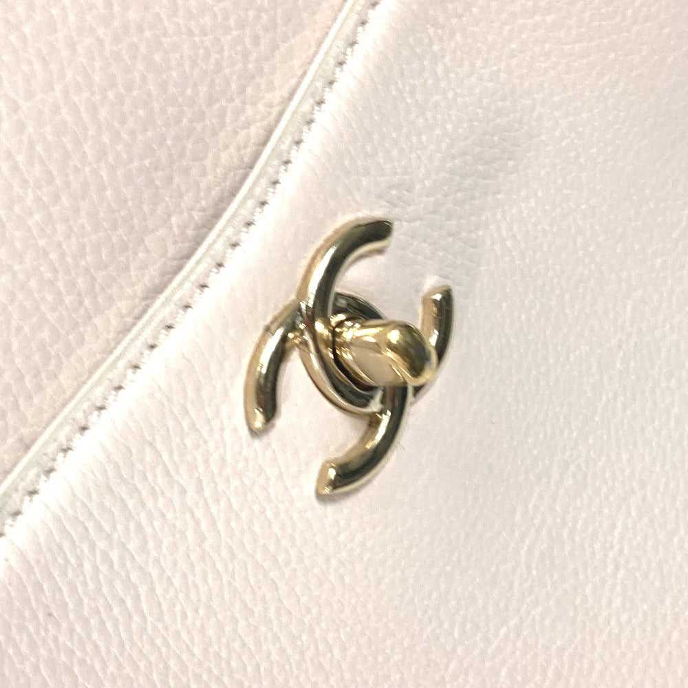 CHANEL Handbag leather beige CC COCO Mark Bicolor… - image 12