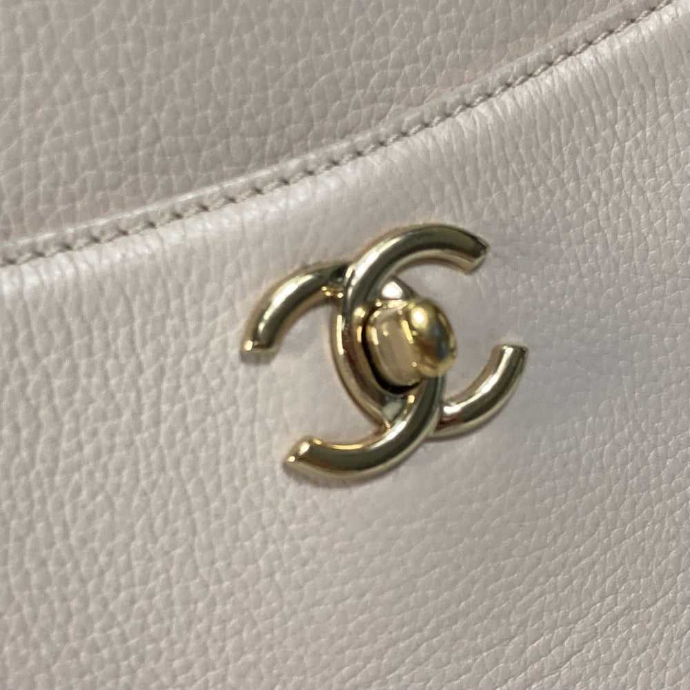 CHANEL Handbag leather beige CC COCO Mark Bicolor… - image 6