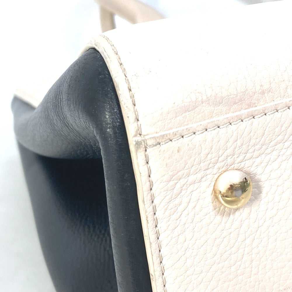 CHANEL Handbag leather beige CC COCO Mark Bicolor… - image 7