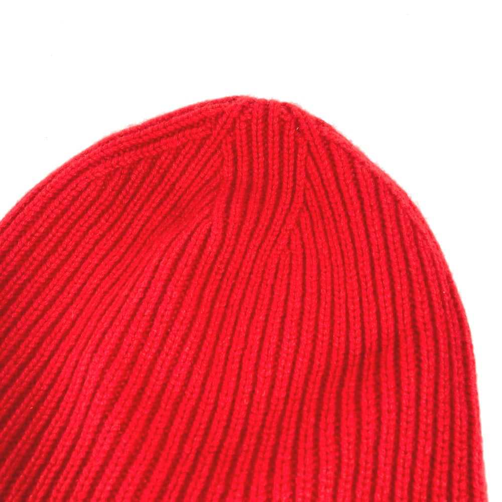 LOUIS VUITTON Knit hat MP3249 cashmere Red LV log… - image 7