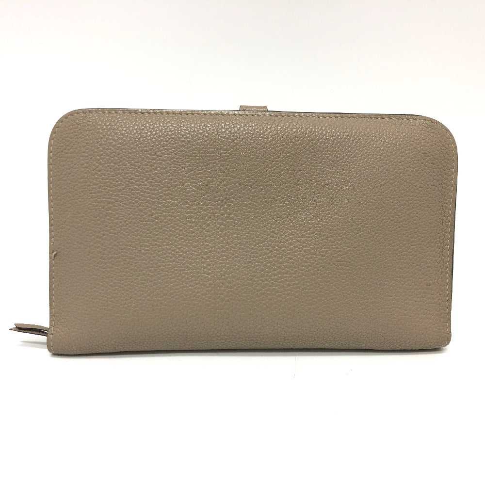 HERMES Long Wallet Purse Togo beige Dogon GM Wome… - image 2