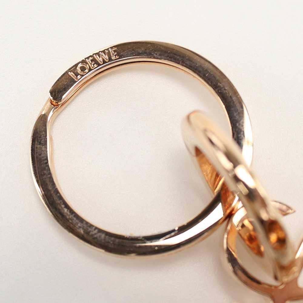 LOEWE Key ring anagram metal Gold Women - image 5