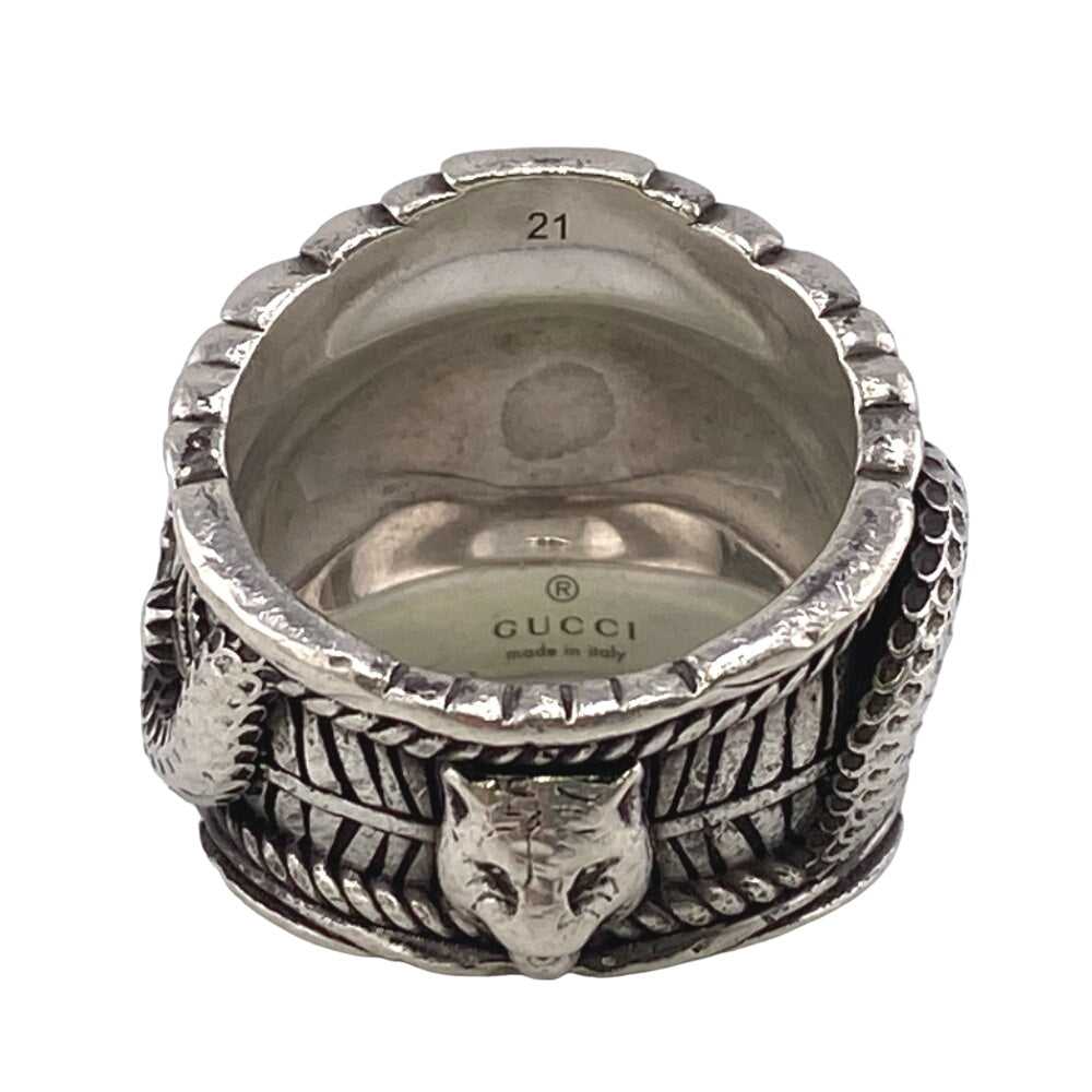 GUCCI Ring Silver925 Silver Double snake Garden W… - image 3