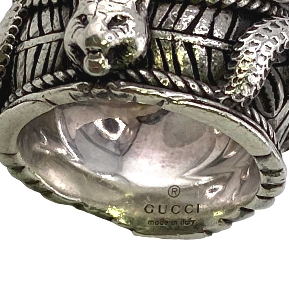 GUCCI Ring Silver925 Silver Double snake Garden W… - image 6