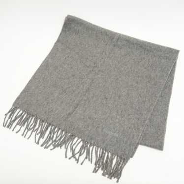 HERMES Scarf cashmere gray cashmere scarf Women U… - image 1