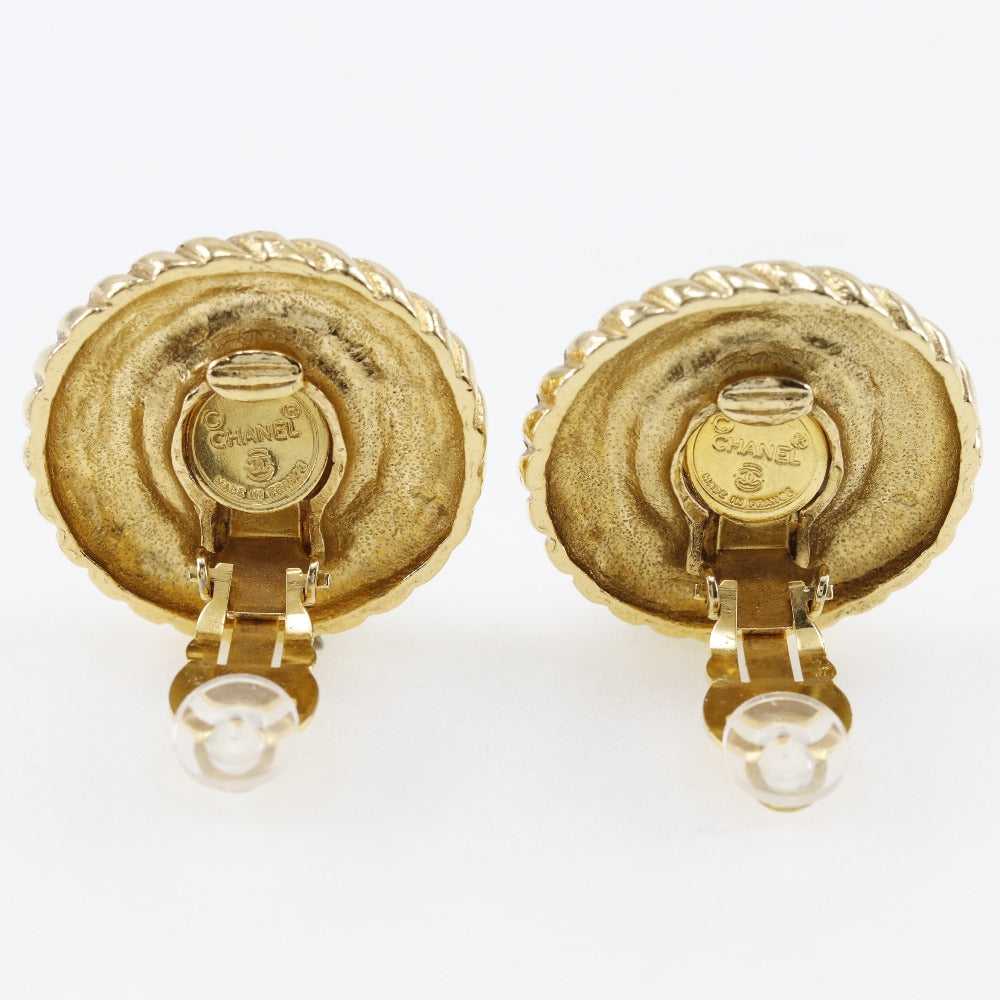 CHANEL Earring Plated Gold, Faux Pearl gold Women… - image 4