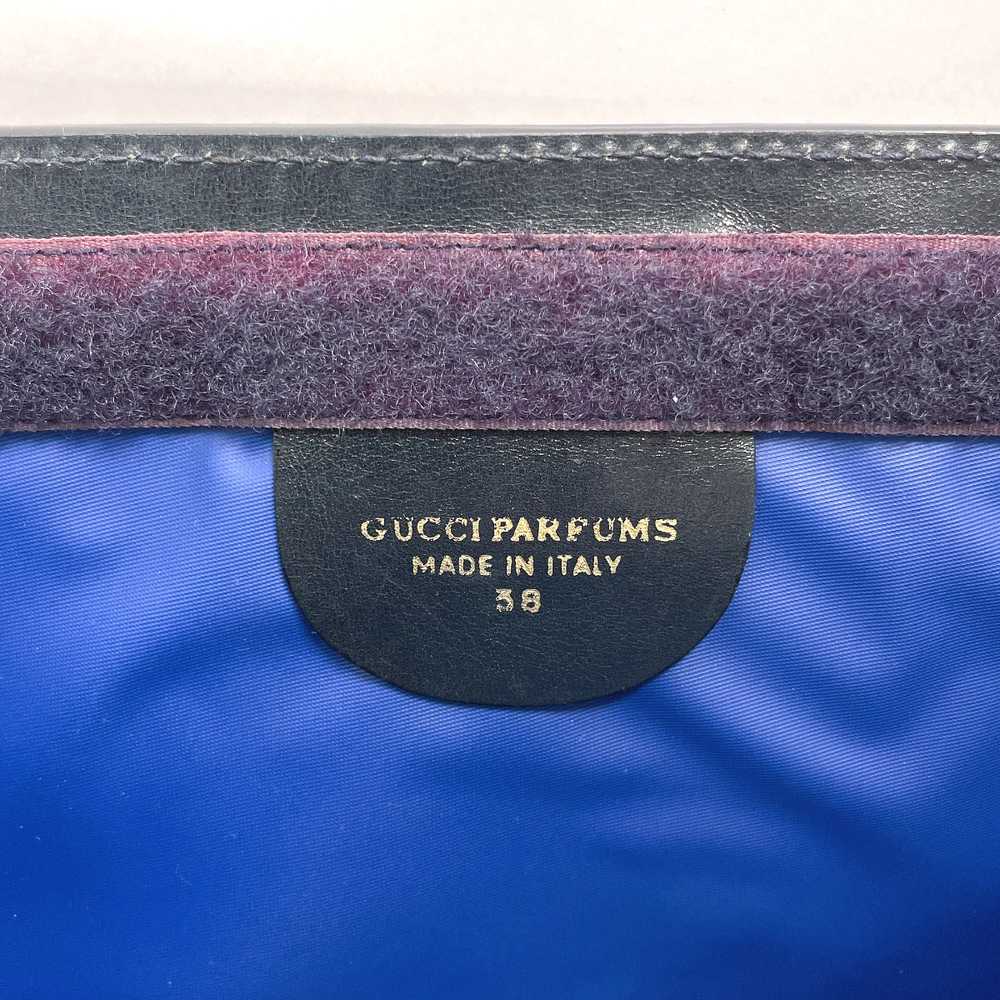 GUCCI business bag GG Supreme canvas, leather Nav… - image 7