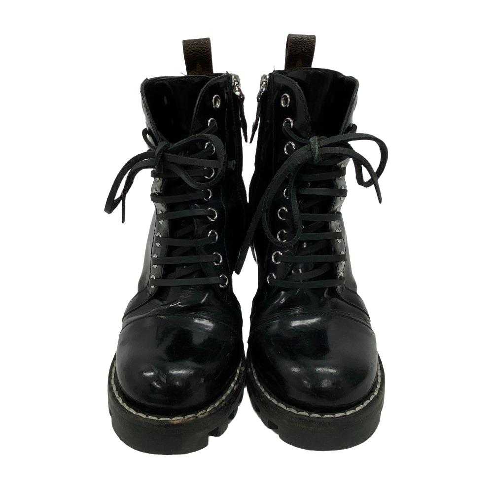 LOUIS VUITTON boots leather black Monogram Star T… - image 2