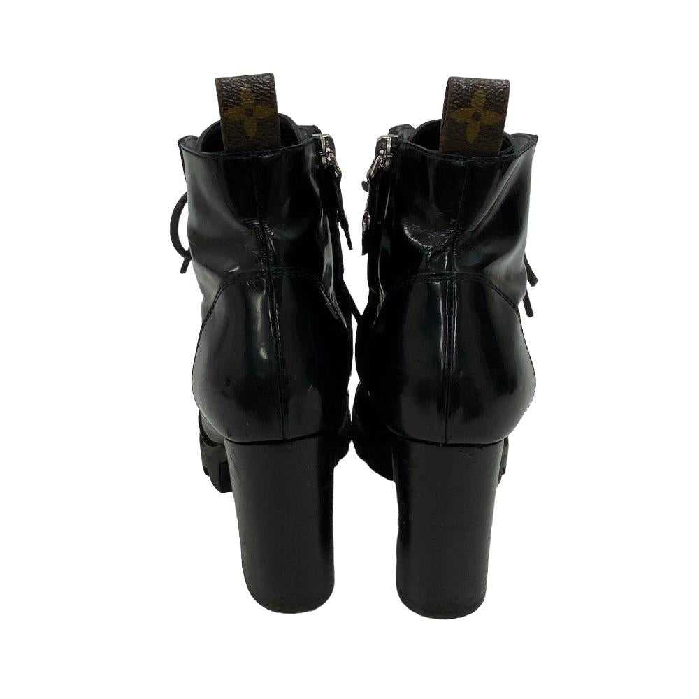 LOUIS VUITTON boots leather black Monogram Star T… - image 3