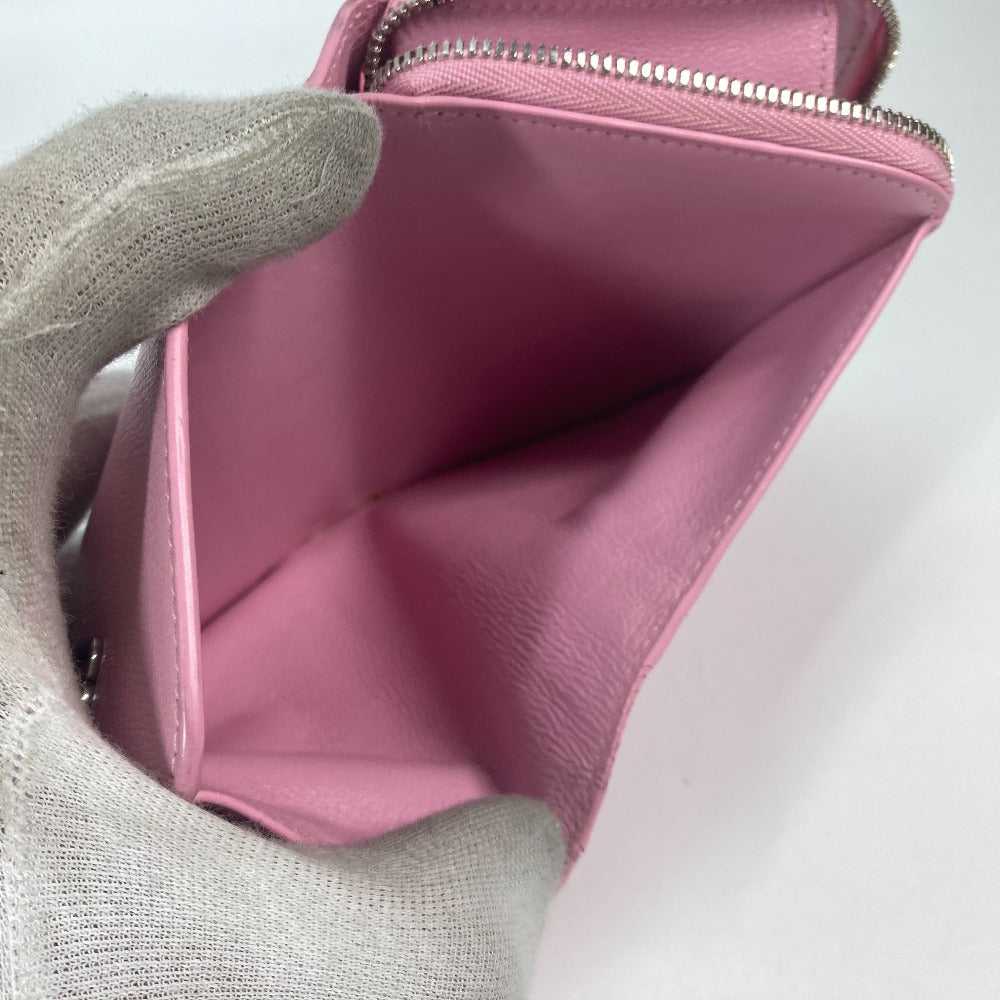 BALENCIAGA Folded wallet 674847 leather Light pin… - image 12