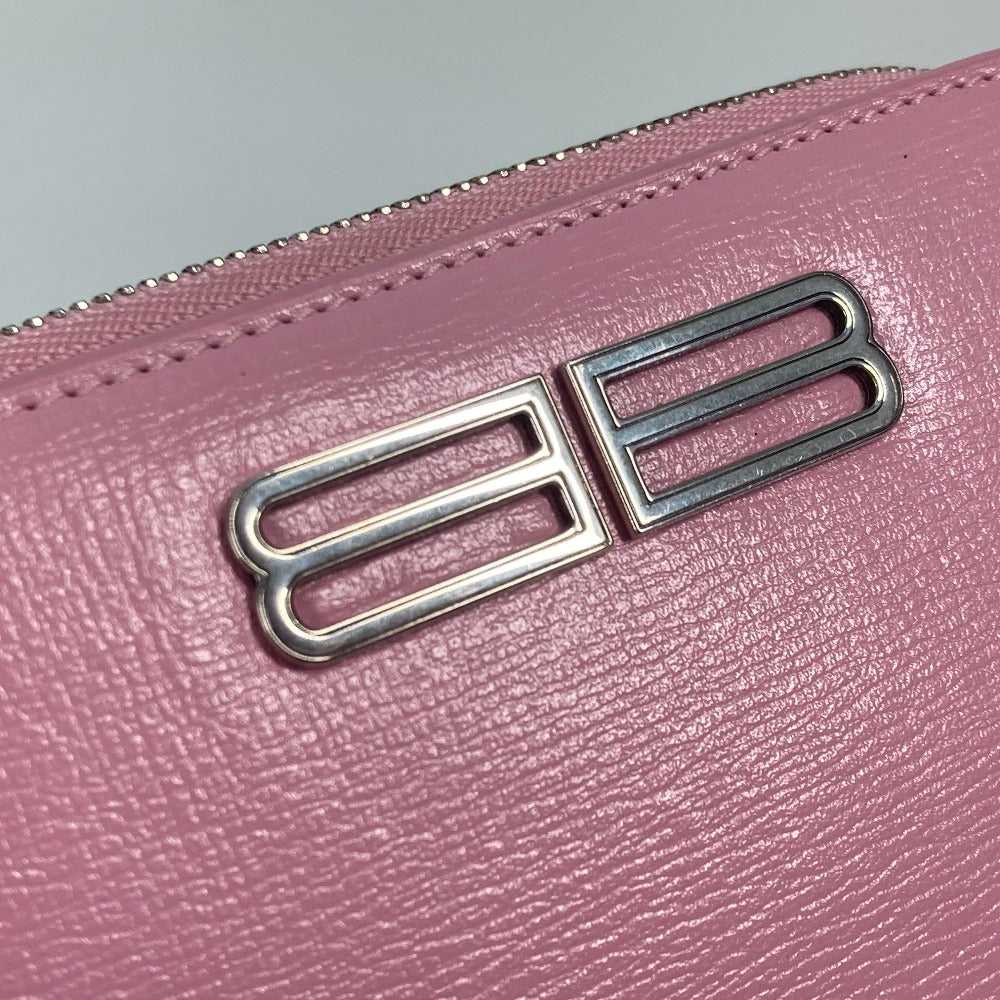 BALENCIAGA Folded wallet 674847 leather Light pin… - image 4