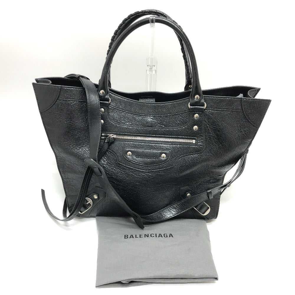 BALENCIAGA Tote Bag 702499 leather black Neo clas… - image 12