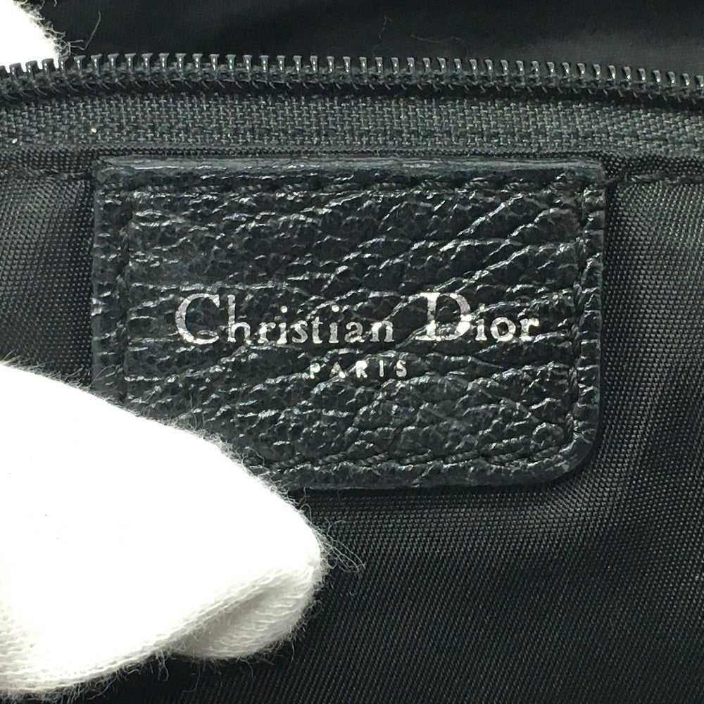 Christian Dior Tote Bag Canvas / leather black Fl… - image 11