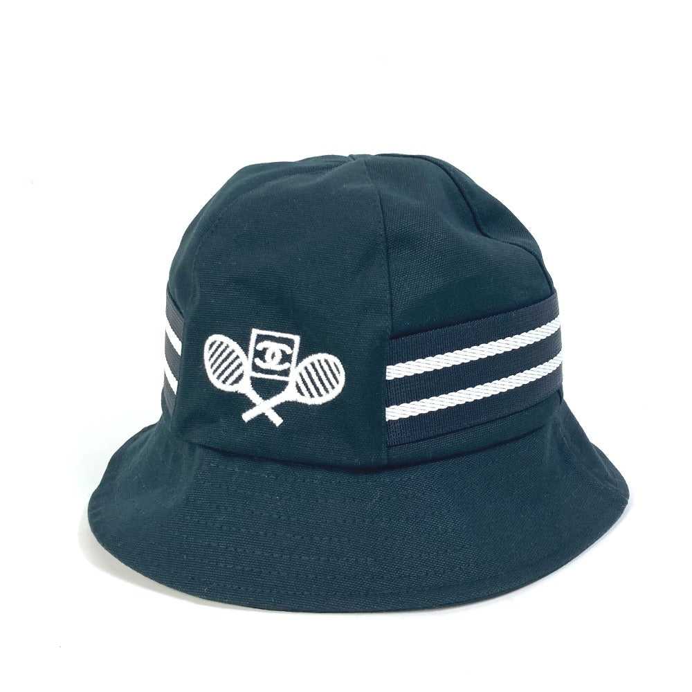 CHANEL hat cotton black sportssports Tennis CC CO… - image 2