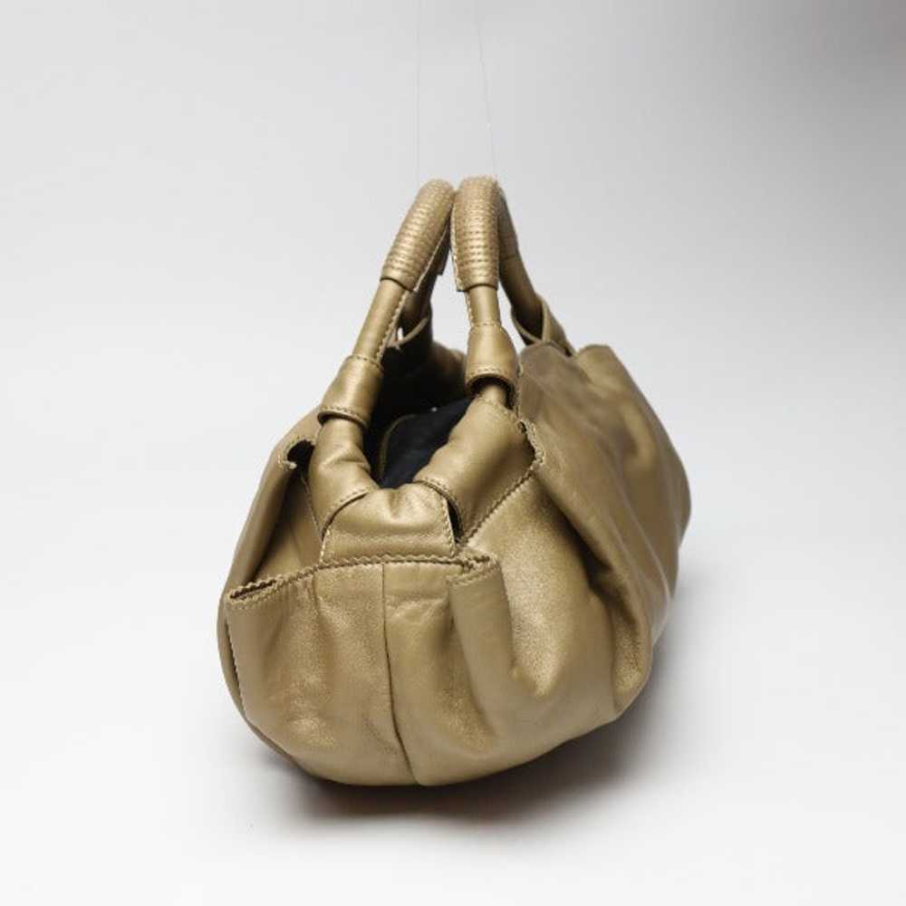 LOEWE Handbag leather gold Nappa Aire lightweight… - image 3