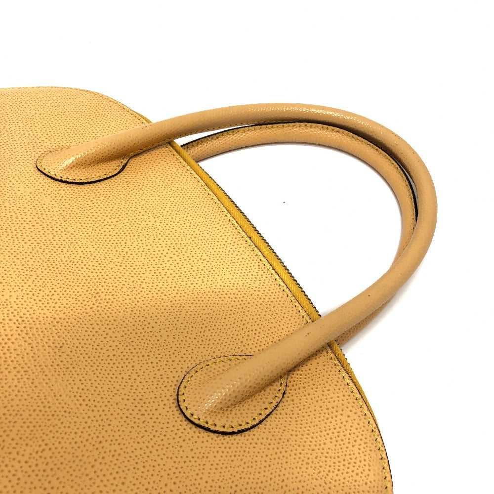 CELINE Shoulder Bag leather Yellow beige type Vin… - image 9