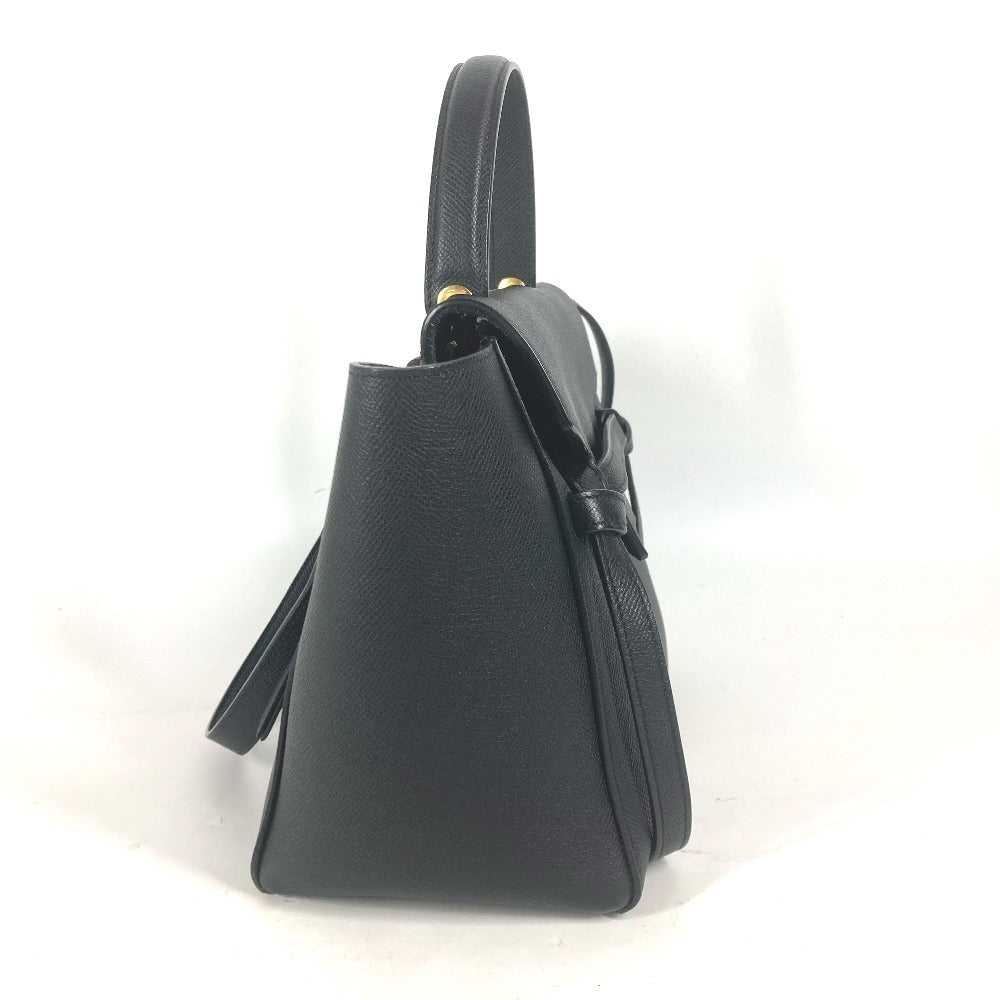 CELINE Handbag leather black Micro Tote Bag Belt … - image 3