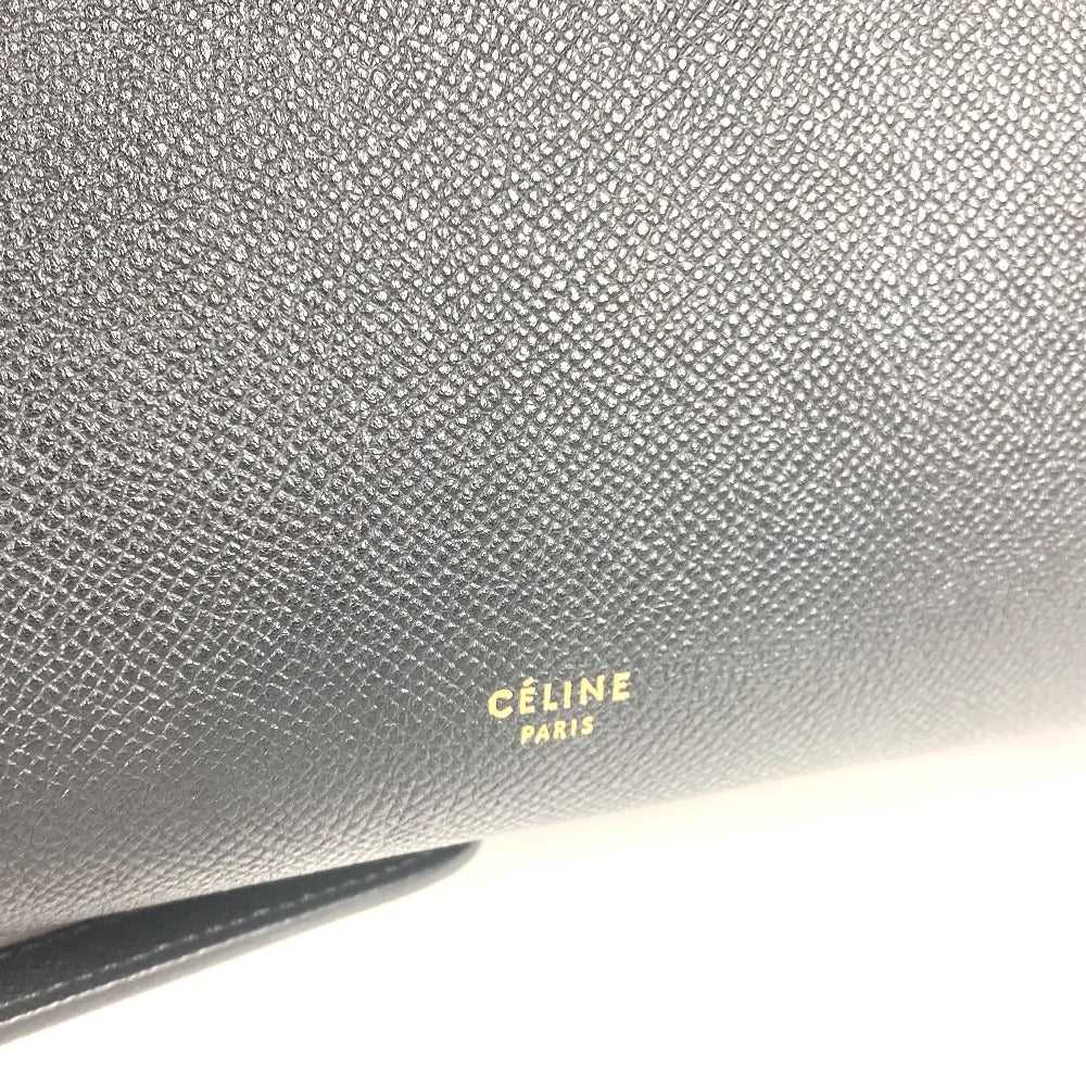 CELINE Handbag leather black Micro Tote Bag Belt … - image 8