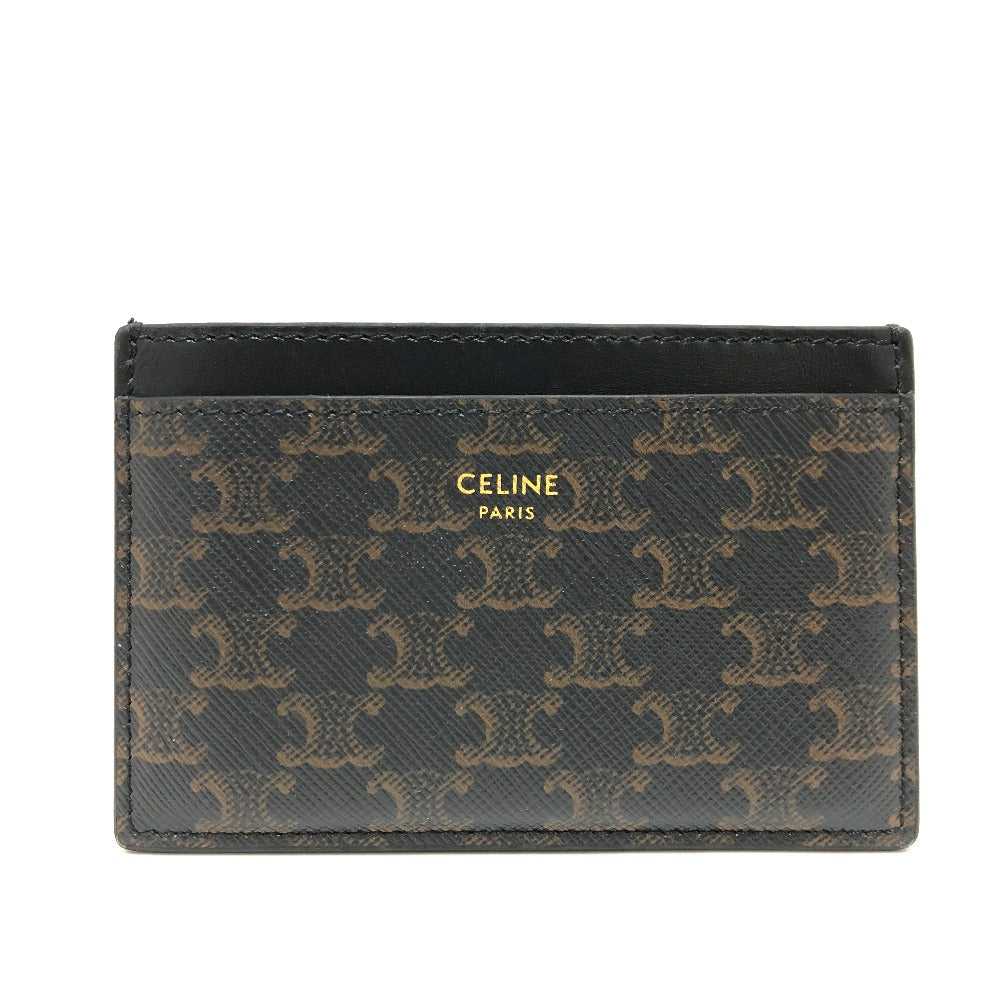 CELINE Card Case 10B702BQ4.38NO PVC / Leather bla… - image 1