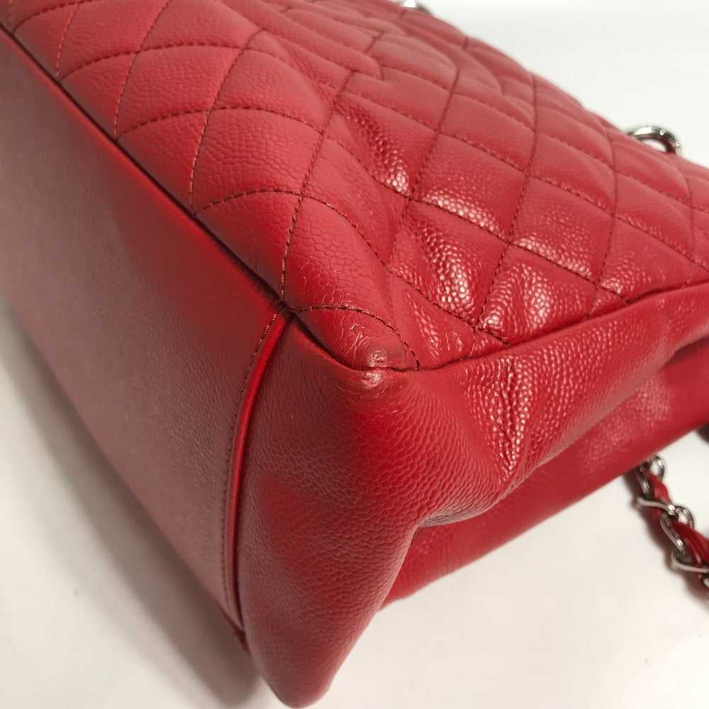 CHANEL Tote Bag A50995 Caviar skin Red CC COCO Ma… - image 4