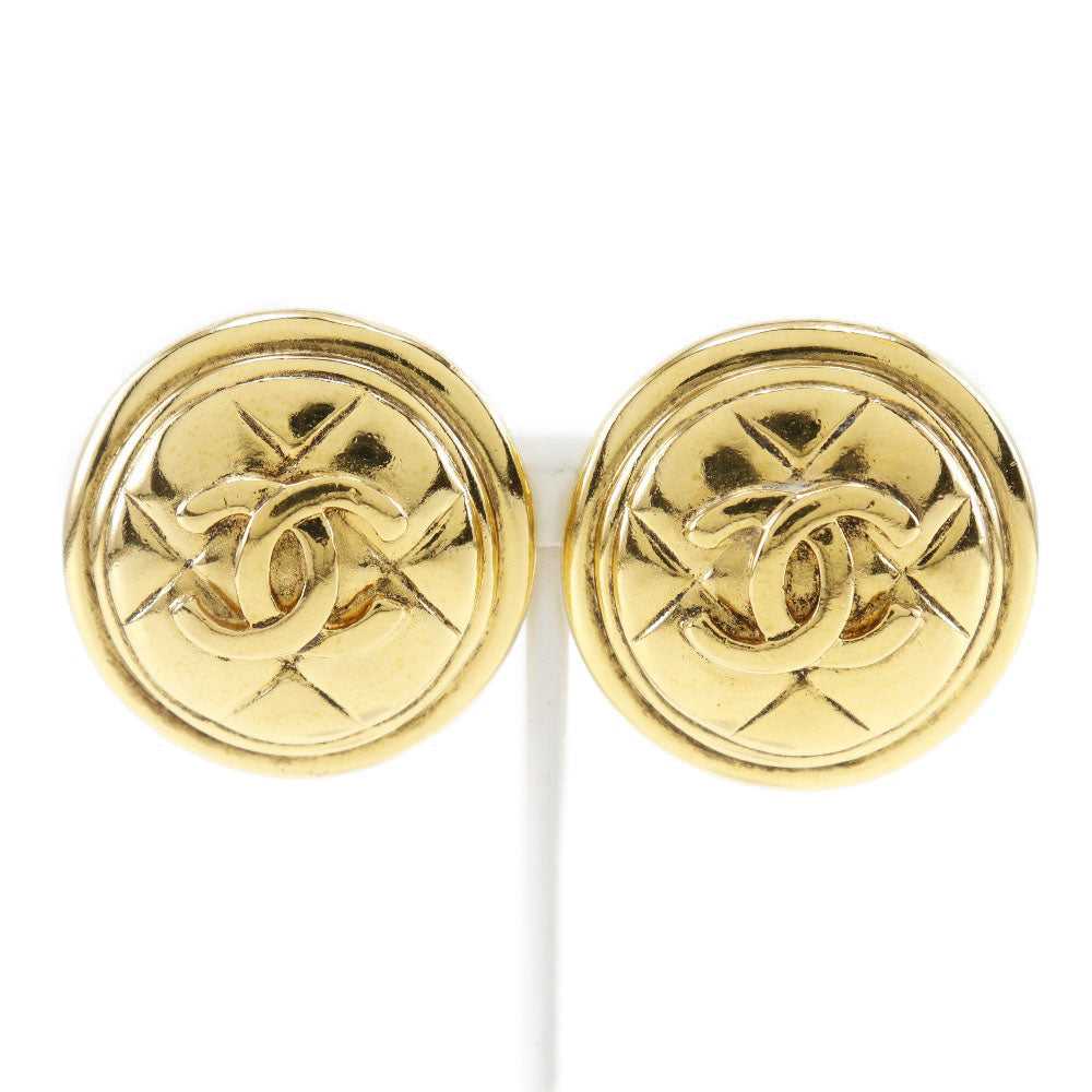 CHANEL Earring Plated Gold gold vintage Matrasse … - image 1