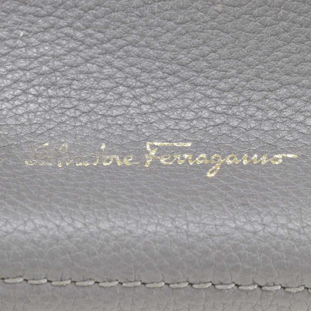 Salvatore Ferragamo Tote Bag 21F216 leather gray … - image 10