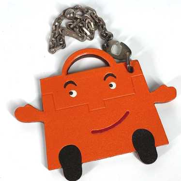 HERMES key ring Vota De Lacto Orange 2011 Takashim