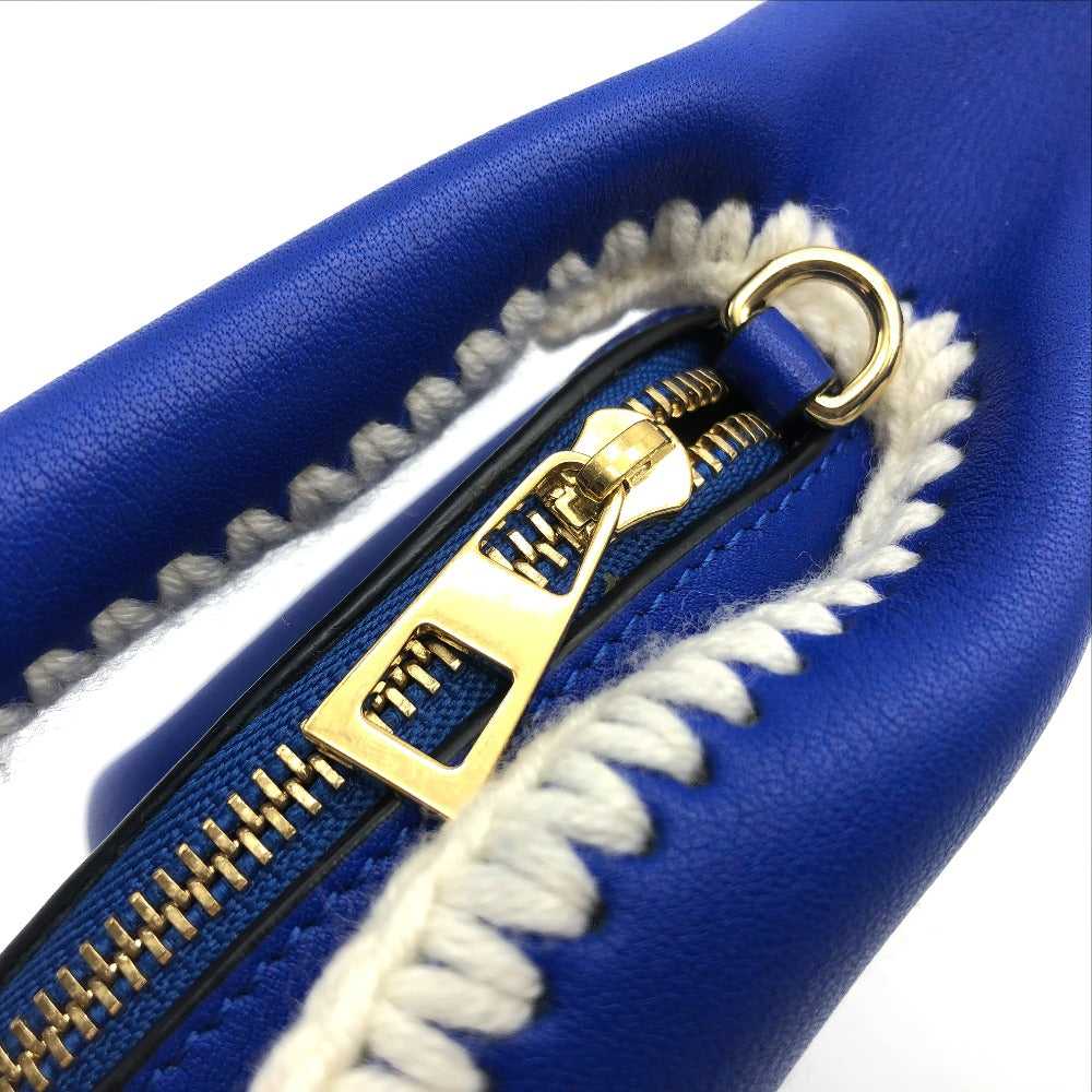 LOEWE Coin case leather Blue x white rabbit rabbi… - image 3