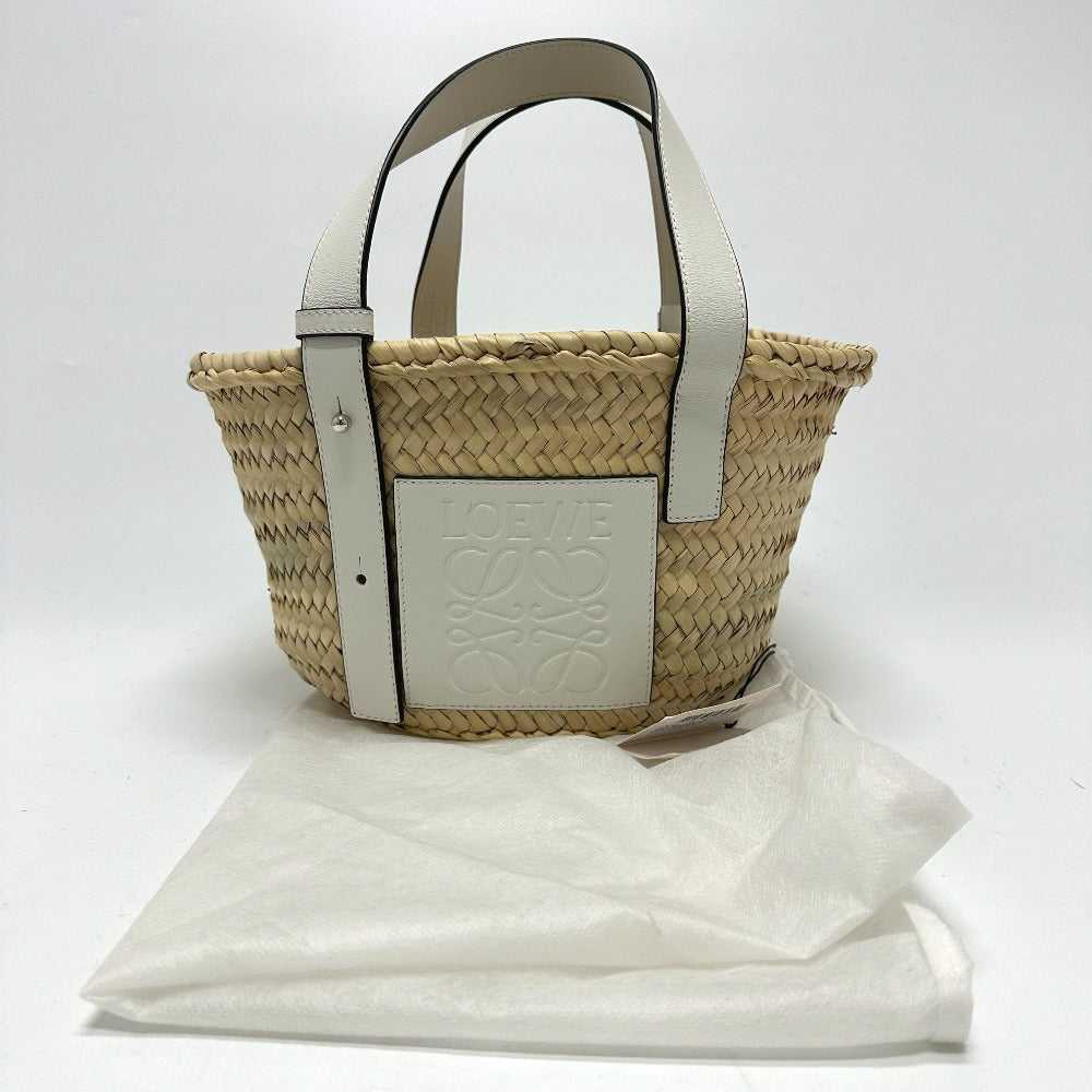 LOEWE Handbag 327.02.S92 Straw / leather beige an… - image 12