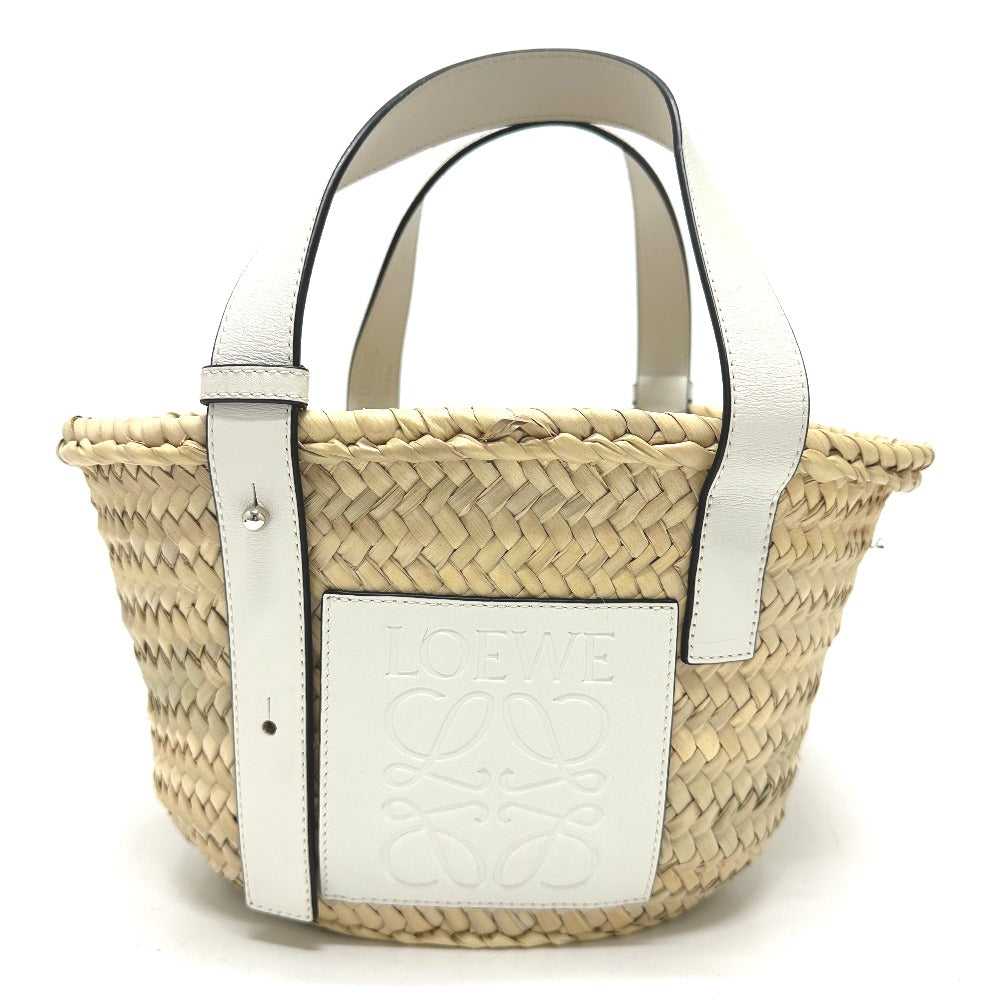 LOEWE Handbag 327.02.S92 Straw / leather beige an… - image 1