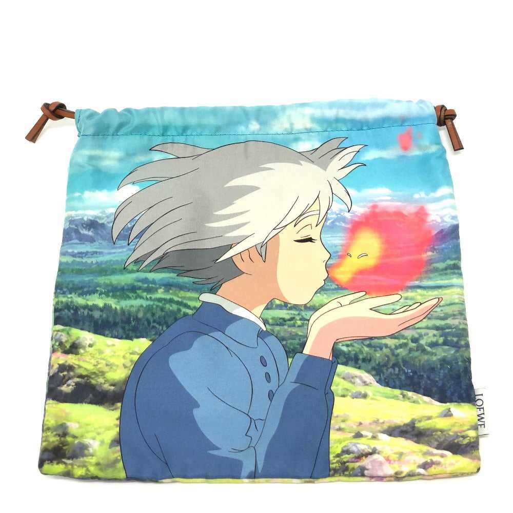 LOEWE Pouch C822057X24 canvas blue Ghibli collabo… - image 1