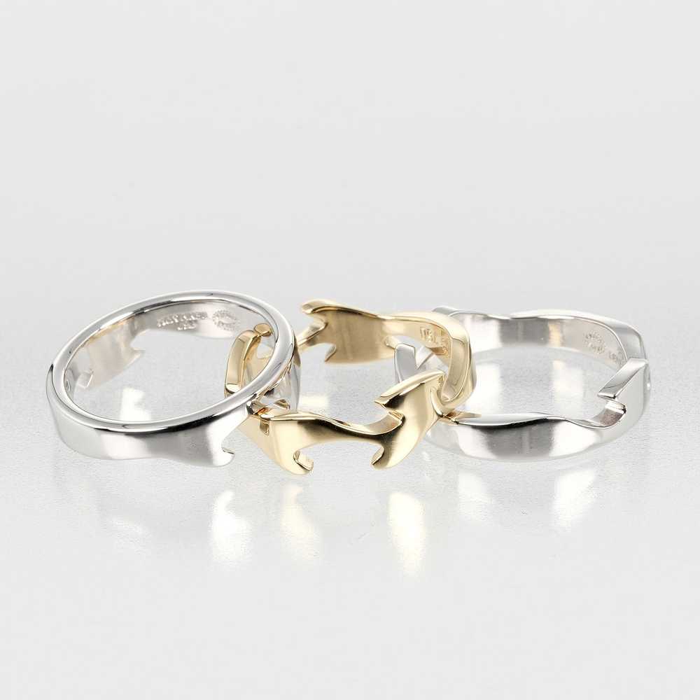 Georg Jensen Ring K18 Yellow Gold, K18 White Gold… - image 3