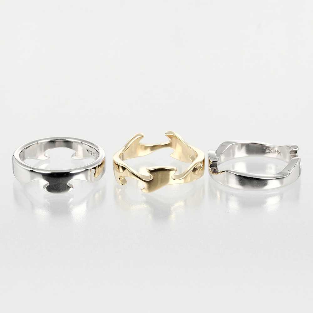 Georg Jensen Ring K18 Yellow Gold, K18 White Gold… - image 4