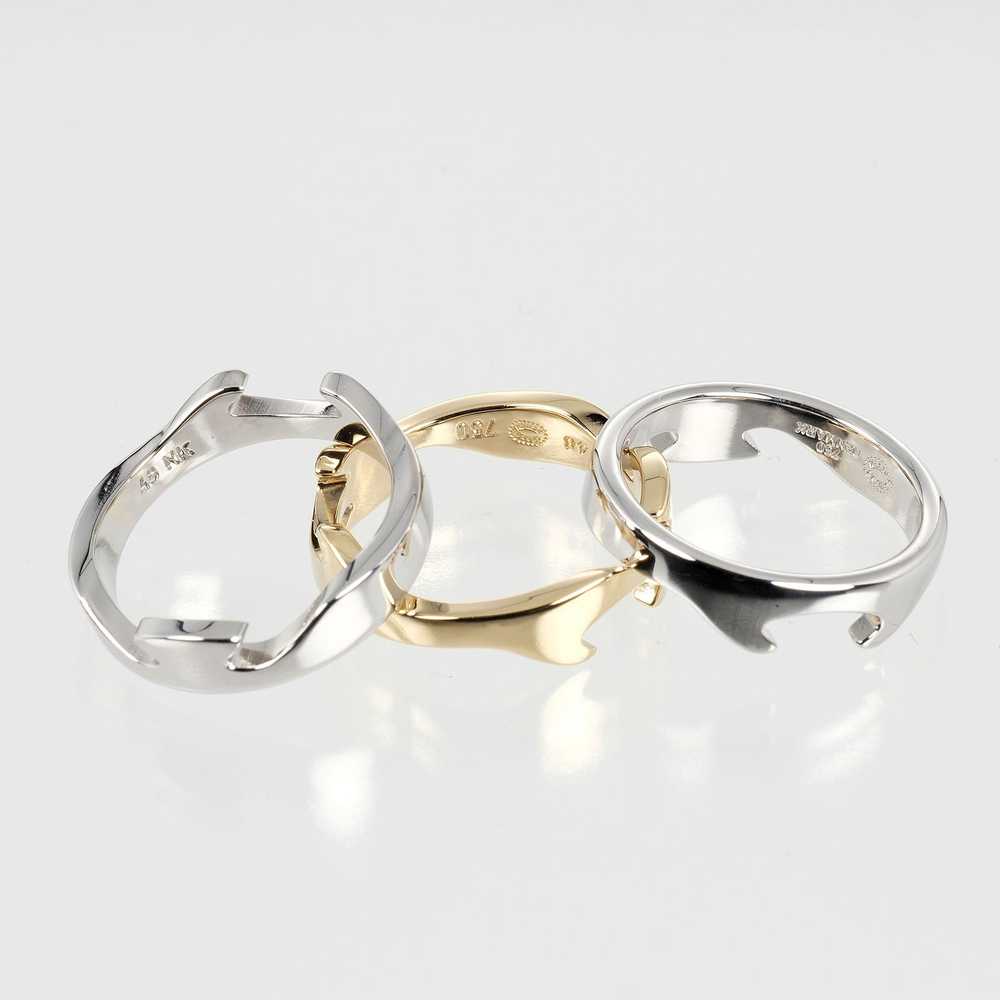 Georg Jensen Ring K18 Yellow Gold, K18 White Gold… - image 5