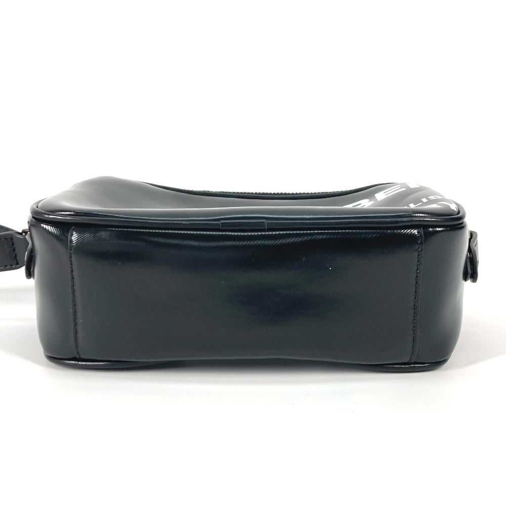 BURBERRY Shoulder Bag leather black By color logo… - image 4