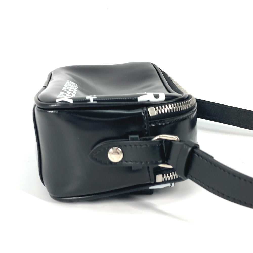 BURBERRY Shoulder Bag leather black By color logo… - image 5