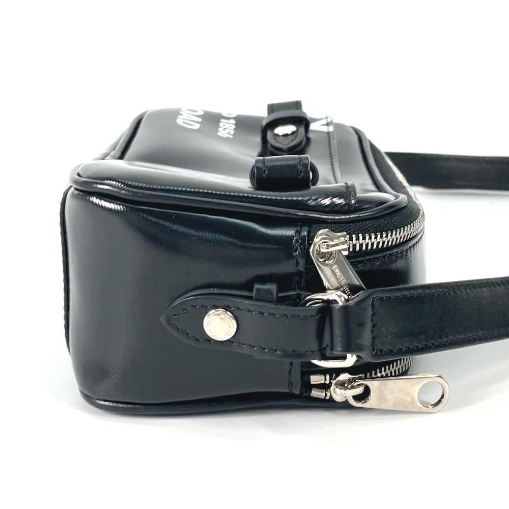 BURBERRY Shoulder Bag leather black By color logo… - image 6