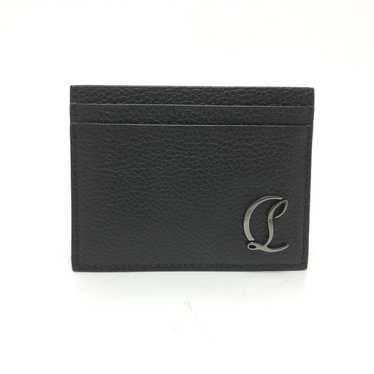 Christian Louboutin Card Case leather black logo … - image 1