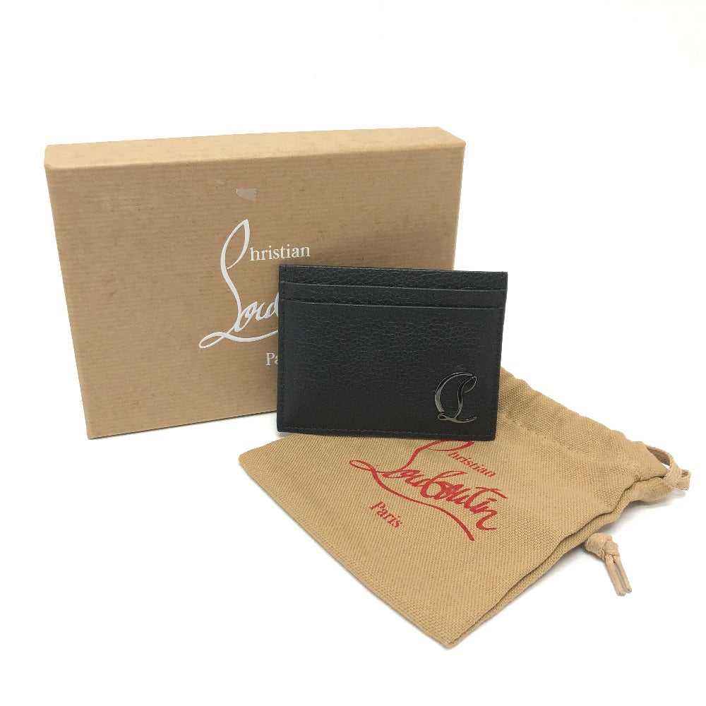 Christian Louboutin Card Case leather black logo … - image 7