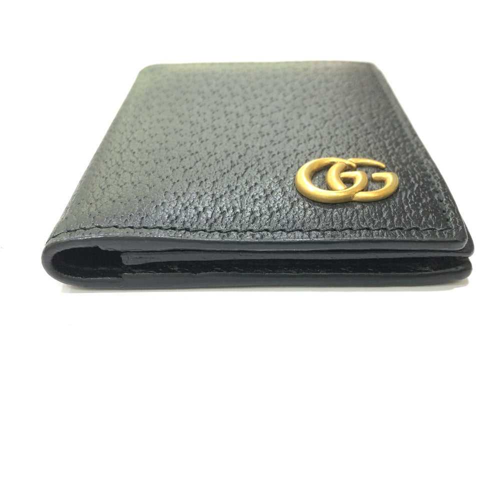 GUCCI Card Case 428737 leather black GG Marmont W… - image 3