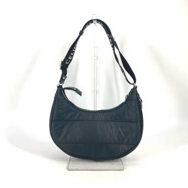 CELINE Shoulder Bag 196972 Nylon black logo ava m… - image 1