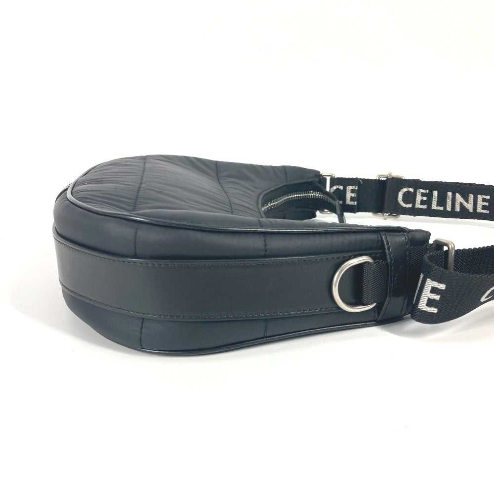 CELINE Shoulder Bag 196972 Nylon black logo ava m… - image 3