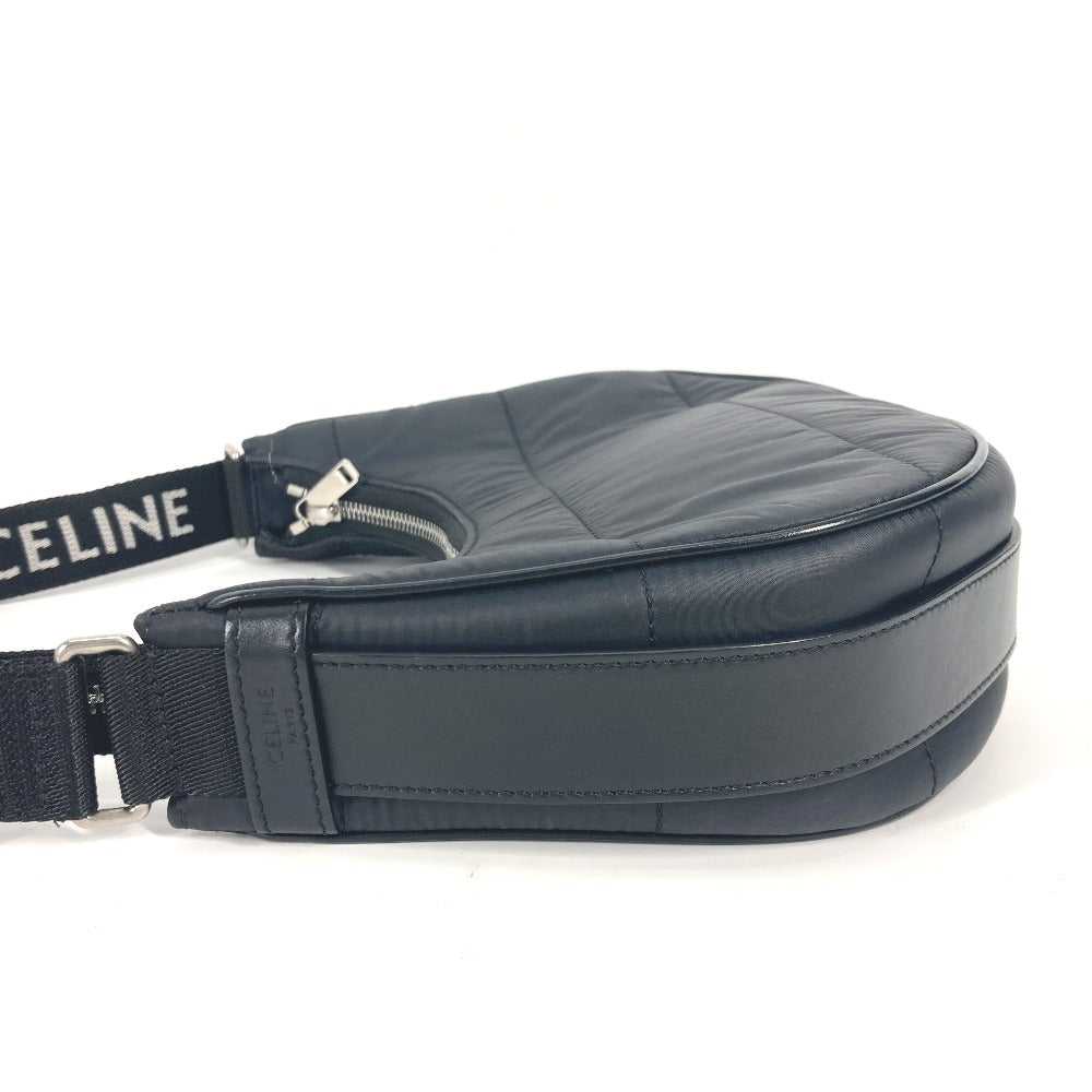 CELINE Shoulder Bag 196972 Nylon black logo ava m… - image 4