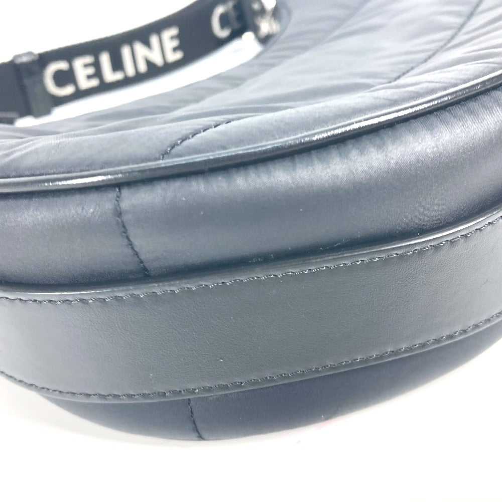 CELINE Shoulder Bag 196972 Nylon black logo ava m… - image 7