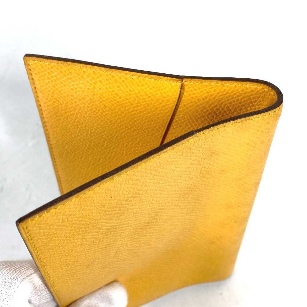 HERMES Notebook cover leather yellow Agenda PM Wo… - image 3