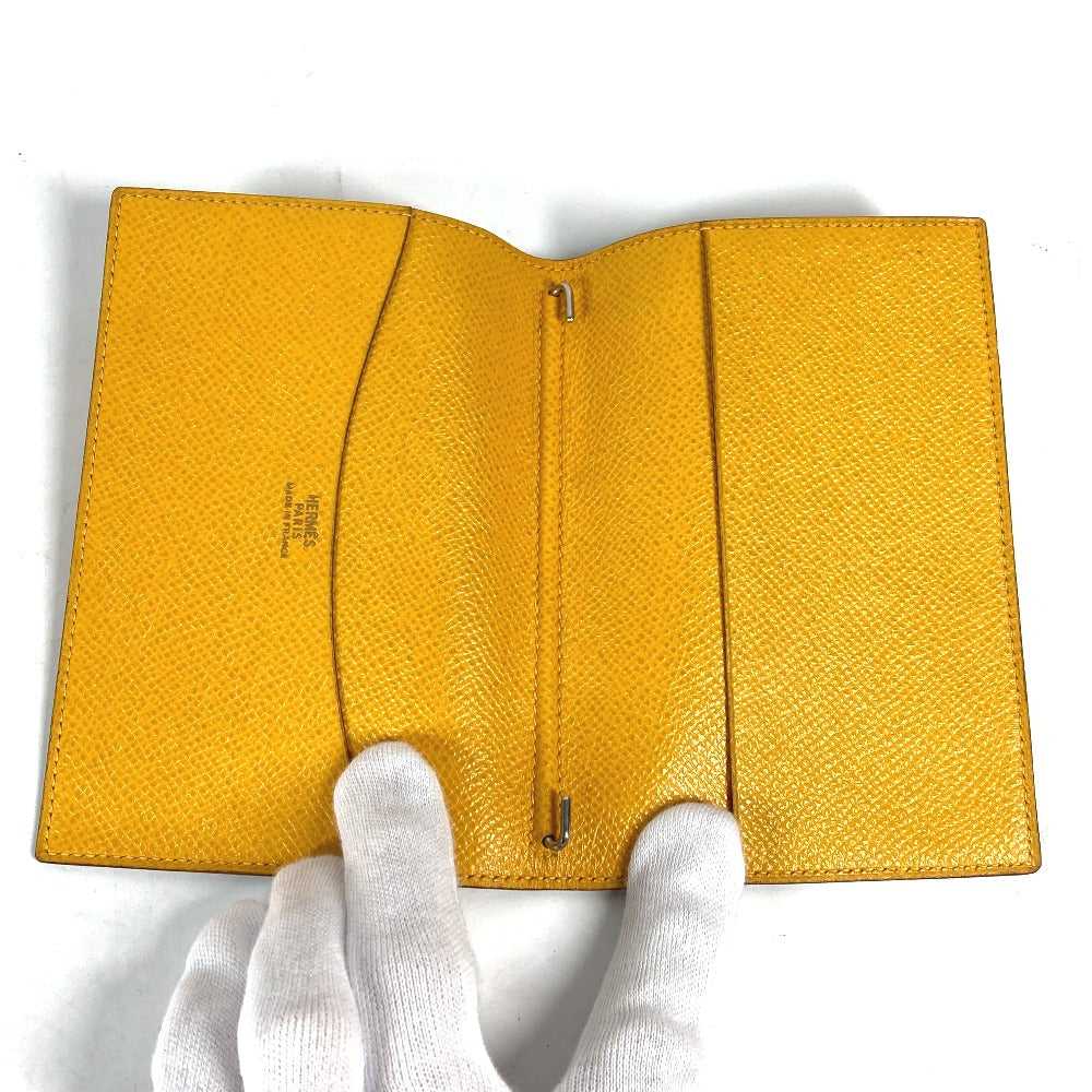 HERMES Notebook cover leather yellow Agenda PM Wo… - image 6