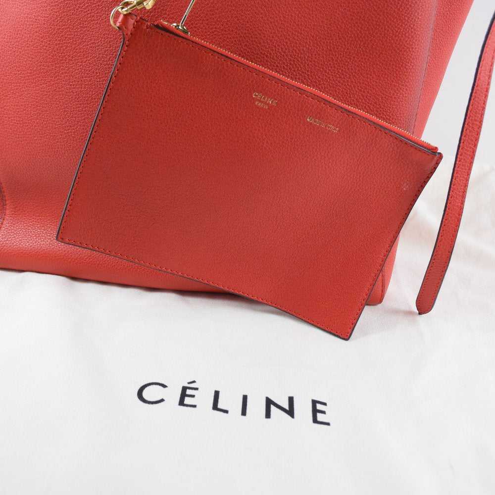 CELINE Tote Bag 175543 YNF 27SX Calfskin Red With… - image 9