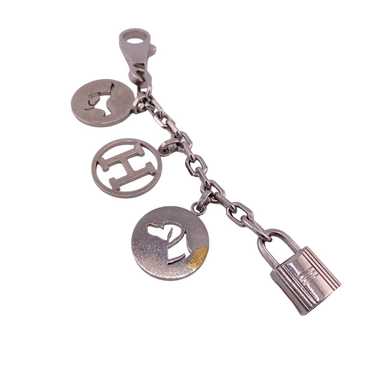 HERMES charm Gold Plated Silver key ring Amulet 4(