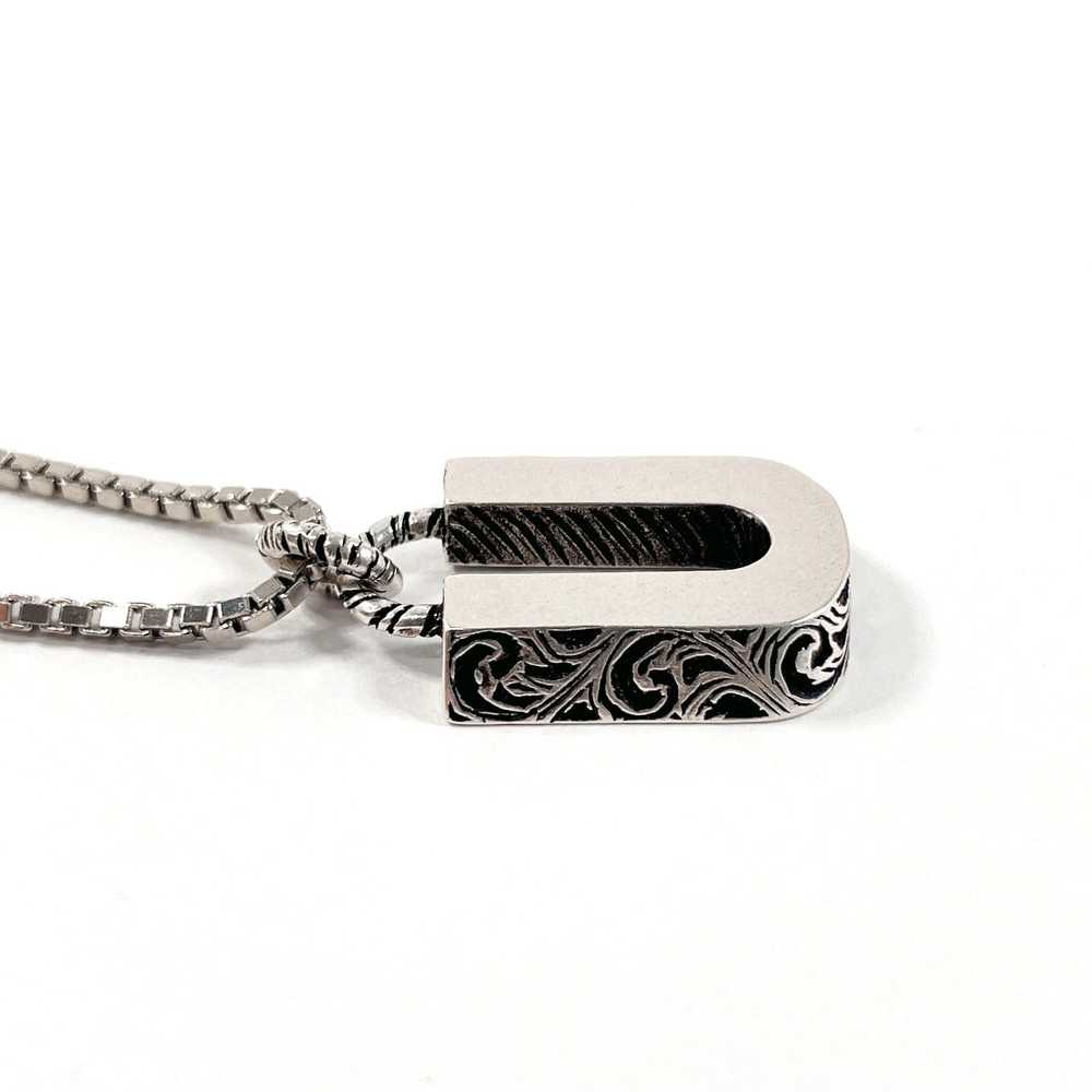 GUCCI Necklace Silver925 Silver Initial Necklace U - image 9